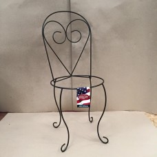 Panacea Heart Design Chair Plant Stand