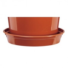 18-20.3cm Plastic Terracotta Premium Flower Pot Saucer - Pack of 5